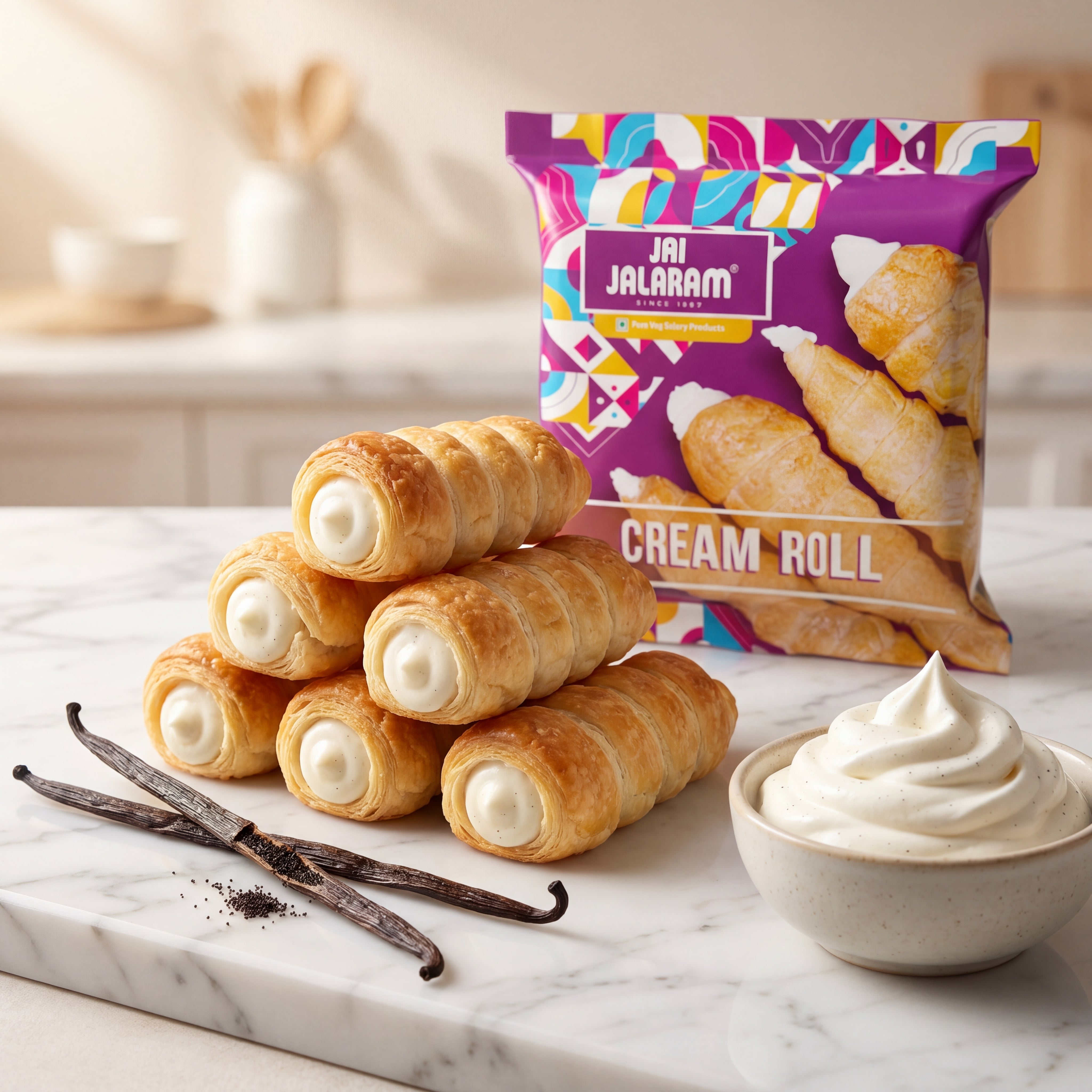 Creamroll Vanilla Flavour 4PCS